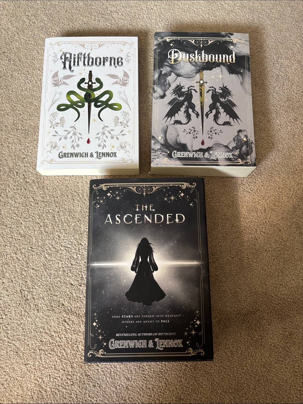 Riftborne , Duskbound, and The Ascended Indie OOP editions